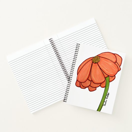 Orange Flower Notebook ノートブック (内部)
