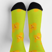 Orange Flower Socks ソックス (上部)