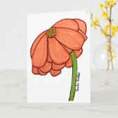 Orange Flower- Thinking of you... カード (黄色い花)