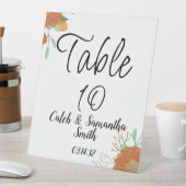 Orange flower wedding 台座サイン (インサイチュ)