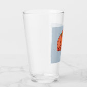 Orange Flower with Blue background タンブラーグラス (右)