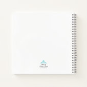 Orange Flower with Blue background ノートブック (裏面)