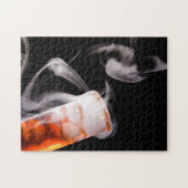Orange Fluid Test Tube Gas ジグソーパズル (横)