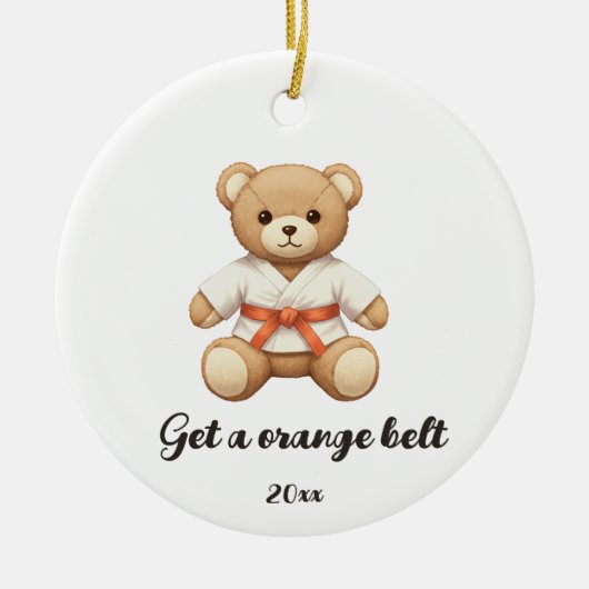 【ORANGE】For all judo lovers, young and old. セラミックオーナメント (正面)