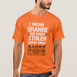 Orange for Every Child Native Unity American Tシャツ