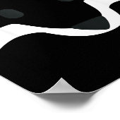 Orange Fox Face Halloween Apparel Matching Group F ポスター (角)