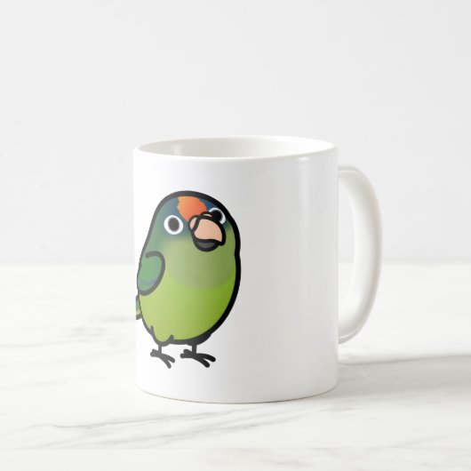 Orange-fronted Conure コーヒーマグカップ (正面右)