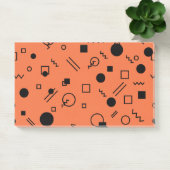 Orange, fun, trendy, geometric Memphis graphic ポストイット (オフィス)