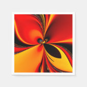 Orange Fury Fractal  スタンダードカクテルナプキン (正面)