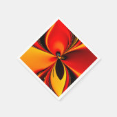 Orange Fury Fractal  スタンダードカクテルナプキン (角)