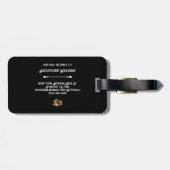 Orange Gated Rose Princess ラゲッジタグ (裏面横)