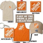 Orange Gay Homo Depot Stencil LGBTQ Funny Phrase エプロン