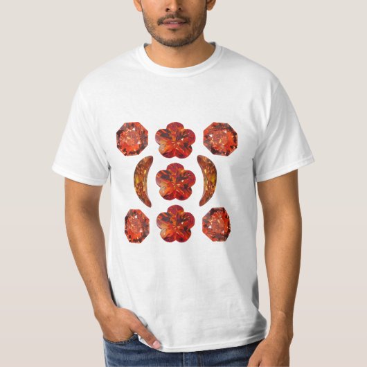 Orange Gemstone Art. Tシャツ (正面)