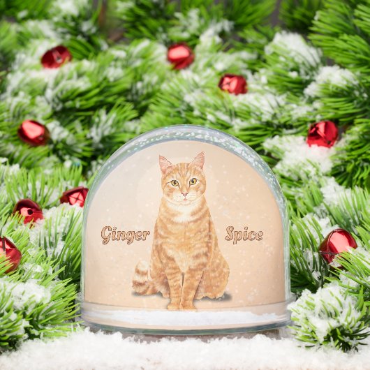 Orange Ginger Tabby Cat Personalized (クリスマス)