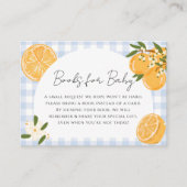 Orange Gingham Citrus Books for Baby エンクロージャーカード (正面)