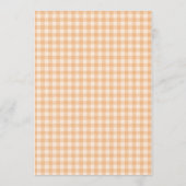 Orange Gingham Little Cutie Couples Baby Shower 招待状 (裏面)