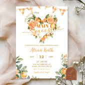 Orange Gingham Main Squeeze Bridal Shower 招待状