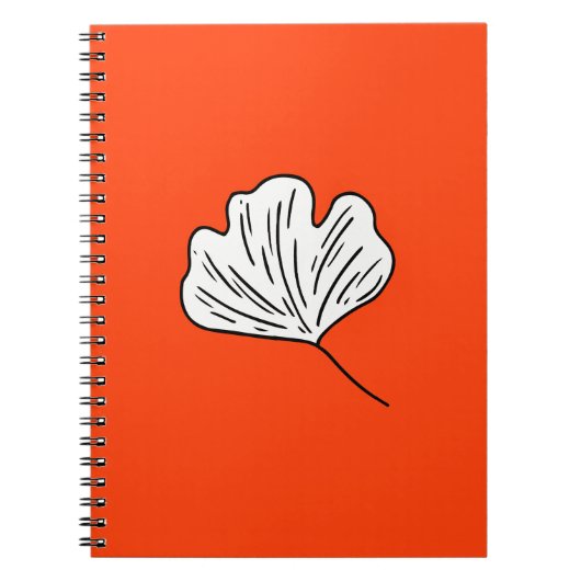 Orange Ginkgo Resilience and Hope ノートブック (正面)