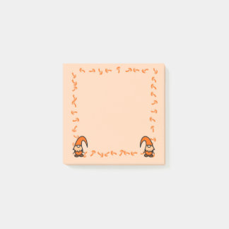 Orange Gnomes with Mushrooms Post it Notes ポストイット