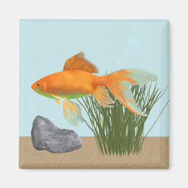 Orange Goldfish Nature Aquarium マグネット