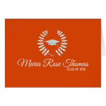 Orange Gradありがとう（4.25インチx 5.5インチ）、カード