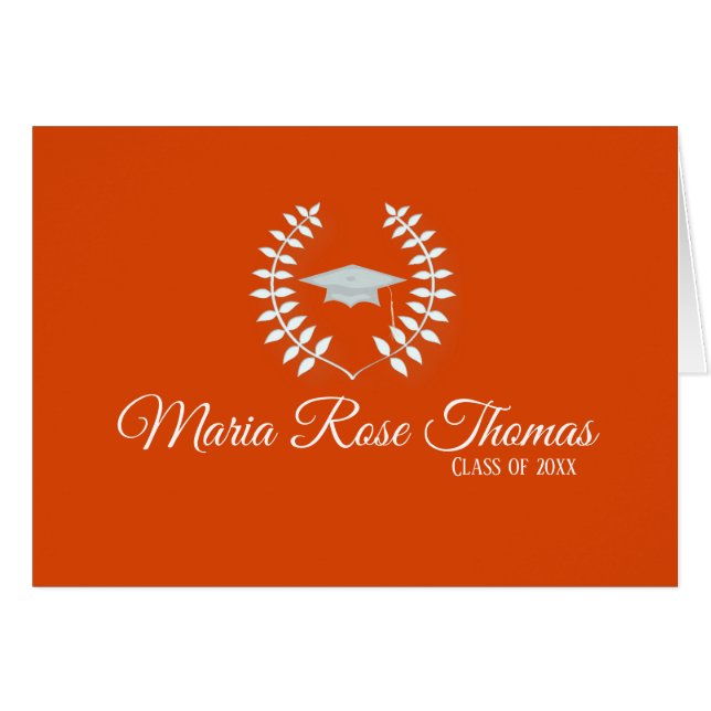 Orange Gradありがとう（4.25インチx 5.5インチ）、カード (正面横)