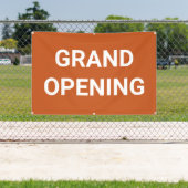 Orange Grand Opening Banner 横断幕 (インサイチュ)