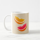 Orange & Grapefruit Citrus Coffee Mug Gift コーヒーマグカップ (左)