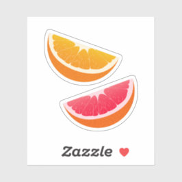 Orange & Grapefruit Citrus Stickers シール