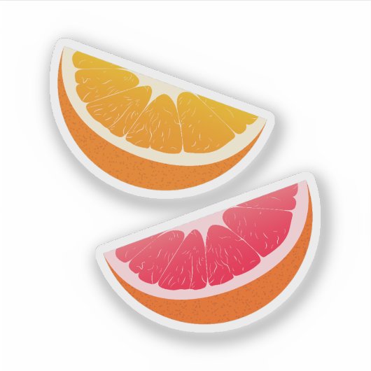 Orange & Grapefruit Citrus Stickers シール (正面)