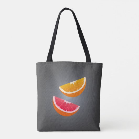 Orange & Grapefruit – Modern Citrus Design トートバッグ (裏面)