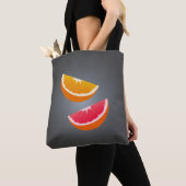 Orange & Grapefruit – Modern Citrus Design トートバッグ (クローズアップ)