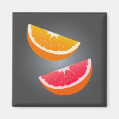 Orange & Grapefruit Slice Refrigerator Magnet マグネット (正面)