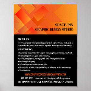 Orange Graphic、Graphic Designer 広告's ポスター