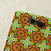 Orange, green and blue patterned  ビーチタオル (インサイチュ)