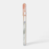 Orange Green Contemporary Abstract Design iPhone 16ケース (左側面)