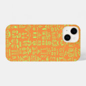 Orange & Green Doodle Pattern Case – Artist iPhoneケース (裏面横)