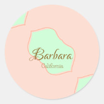 Orange green pastel boho add name place rustic ele