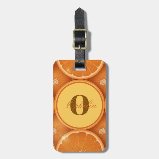 Orange Grove Monogram Luggage Tag ラゲッジタグ (正面縦)