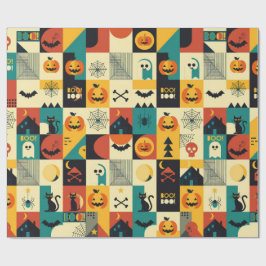 Orange Halloween ラッピングペーパー