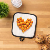 Orange Heart 鍋敷き (トップダウン)