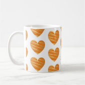 Orange Heart Best Friends All Occasion Gift コーヒーマグカップ (左)