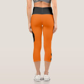 Orange High Waisted Capris-Cylla Moon カプリレギンス (裏面)