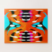 Orange hot space art ジグソーパズル (横)