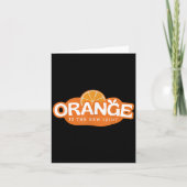 Orange Is The New Idiot Lemon Bleached Funny Sayin カード (正面)
