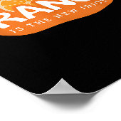 Orange Is The New Idiot Lemon Bleached Funny Sayin ポスター (角)