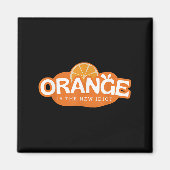 Orange Is The New Idiot Lemon Bleached Funny Sayin マグネット (正面)
