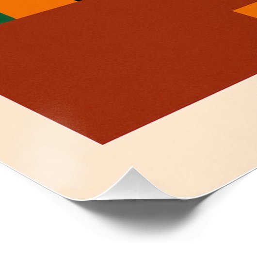 Orange Italienne – Soleil et Architecture ポスター (コーナー)