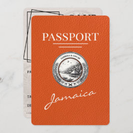 Orange Jamaica Passport日付の保存 セーブザデート