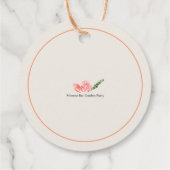 Orange Juice Mimosa Bar Carafe Label フェイバータグ (裏面)